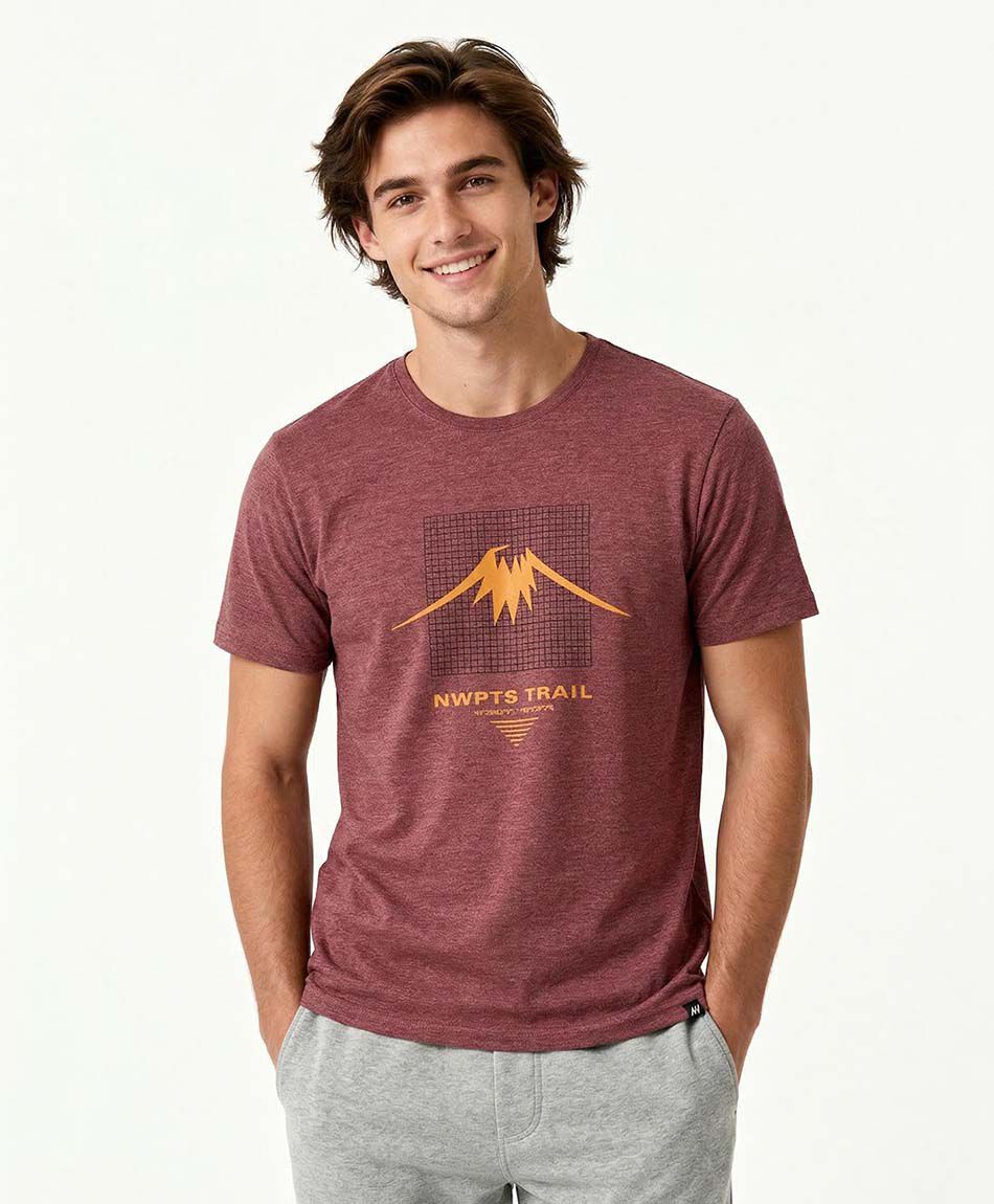 Remera deportiva hombre trail