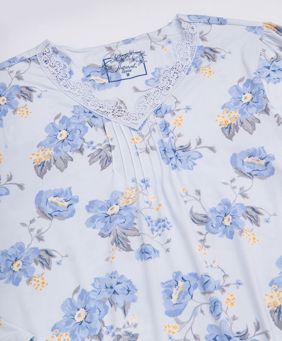 Camis&oacute;n mujer floreado azul