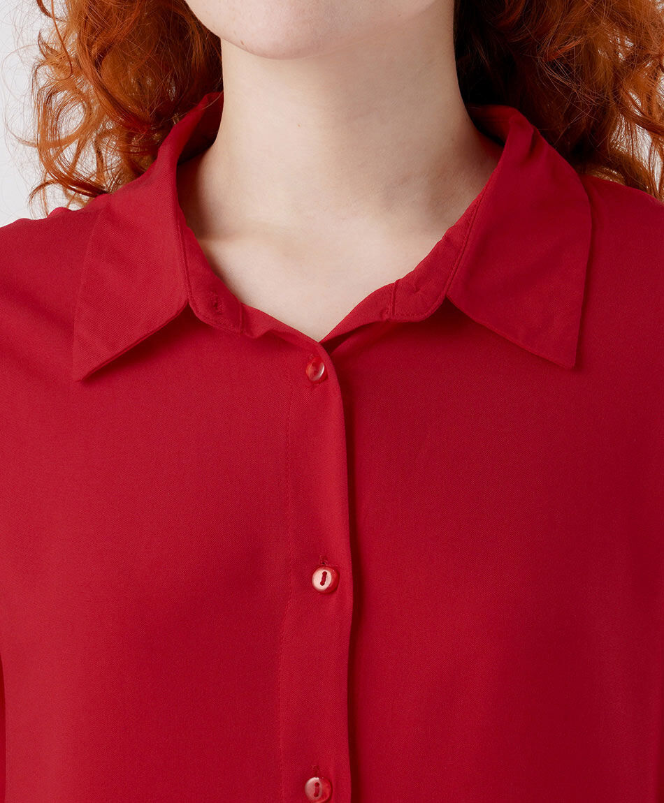 Camisa mujer camisera roja