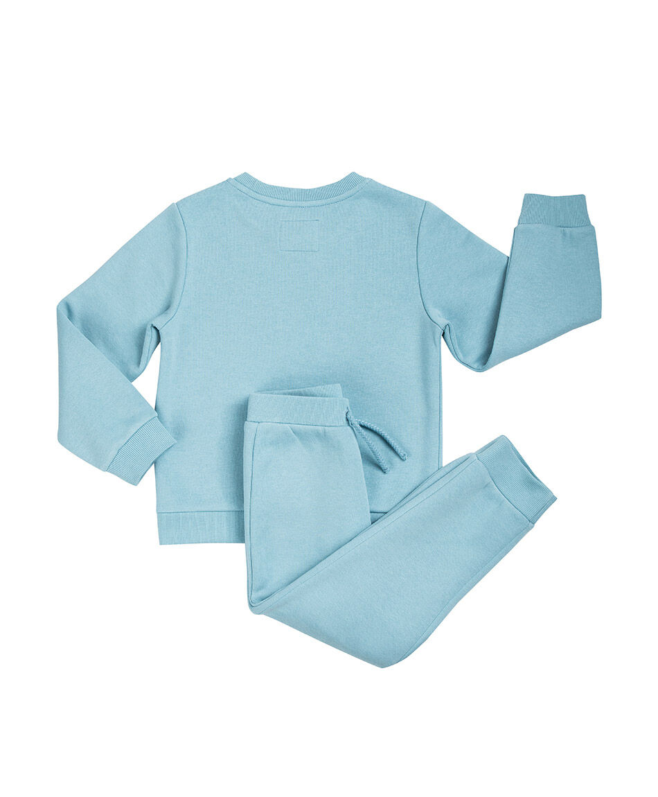 Set buzo beb&eacute; wild celeste