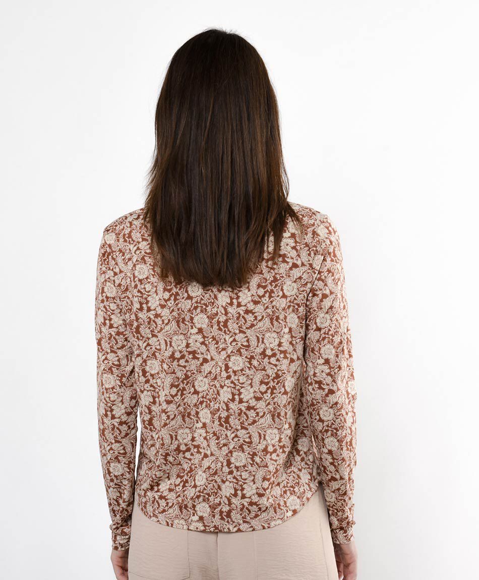 Blusa mujer estampado flores