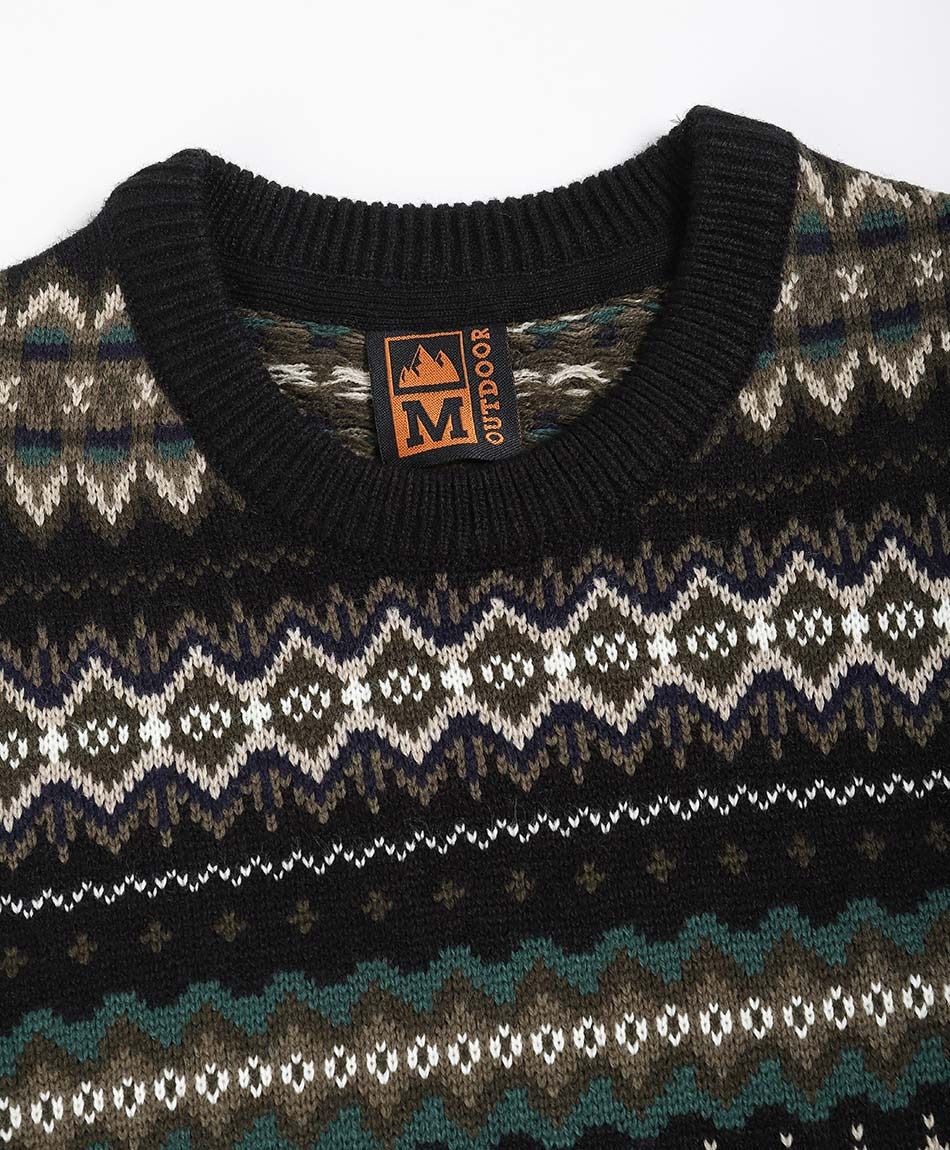 Sweater hombre ajuste c&oacute;modo caf&eacute;