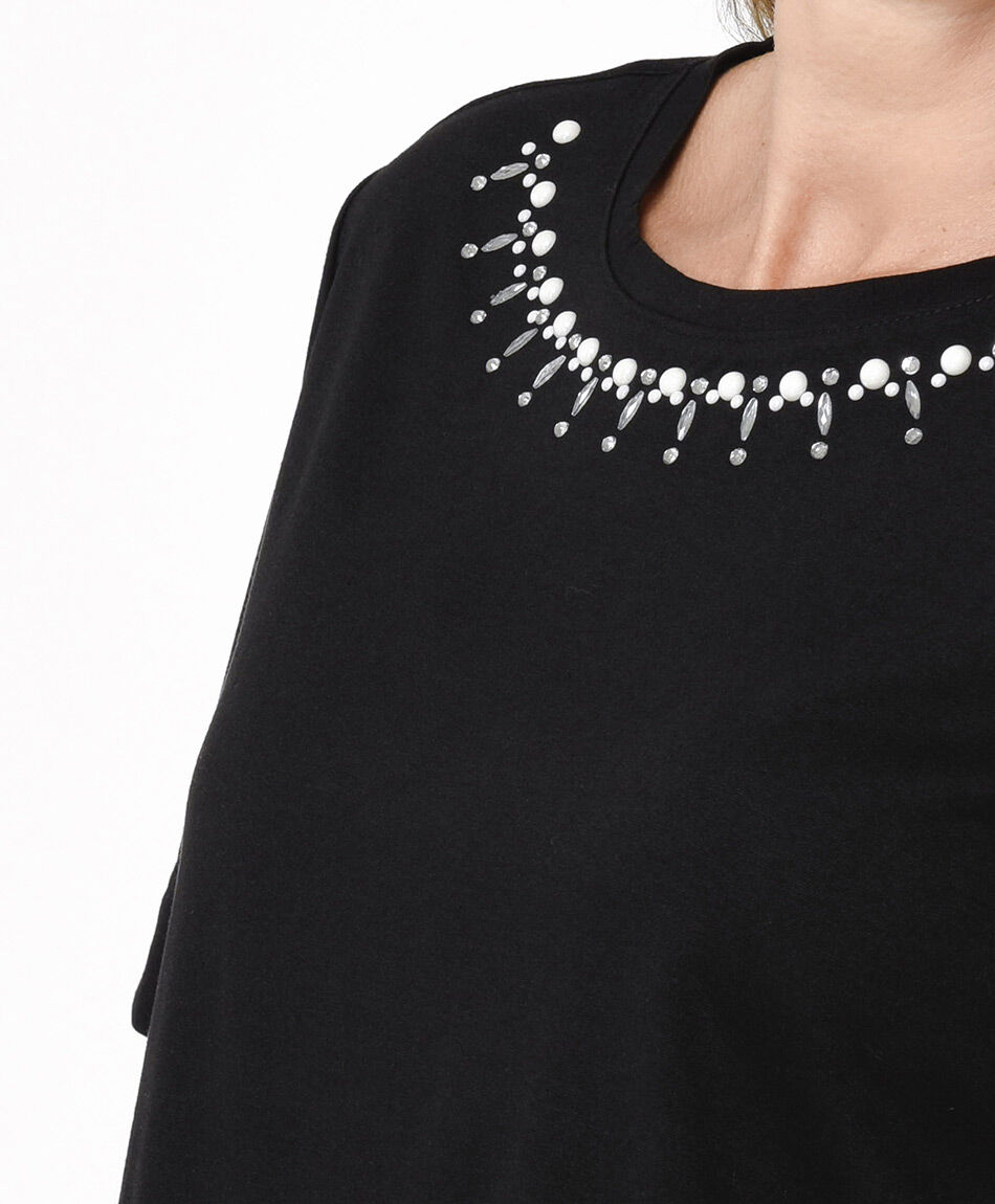 Remera mujer detalle cuello