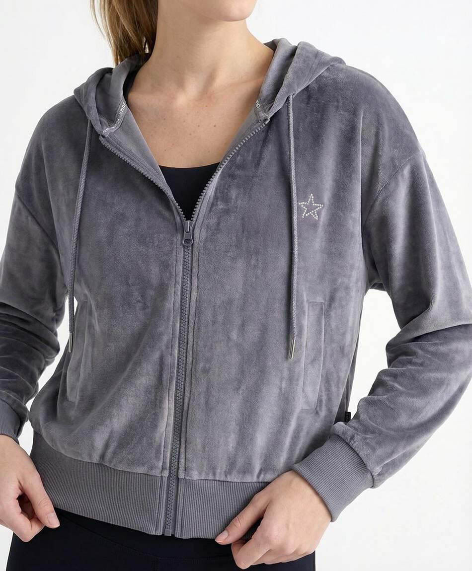 Buzo deportivo mujer hoodie lila