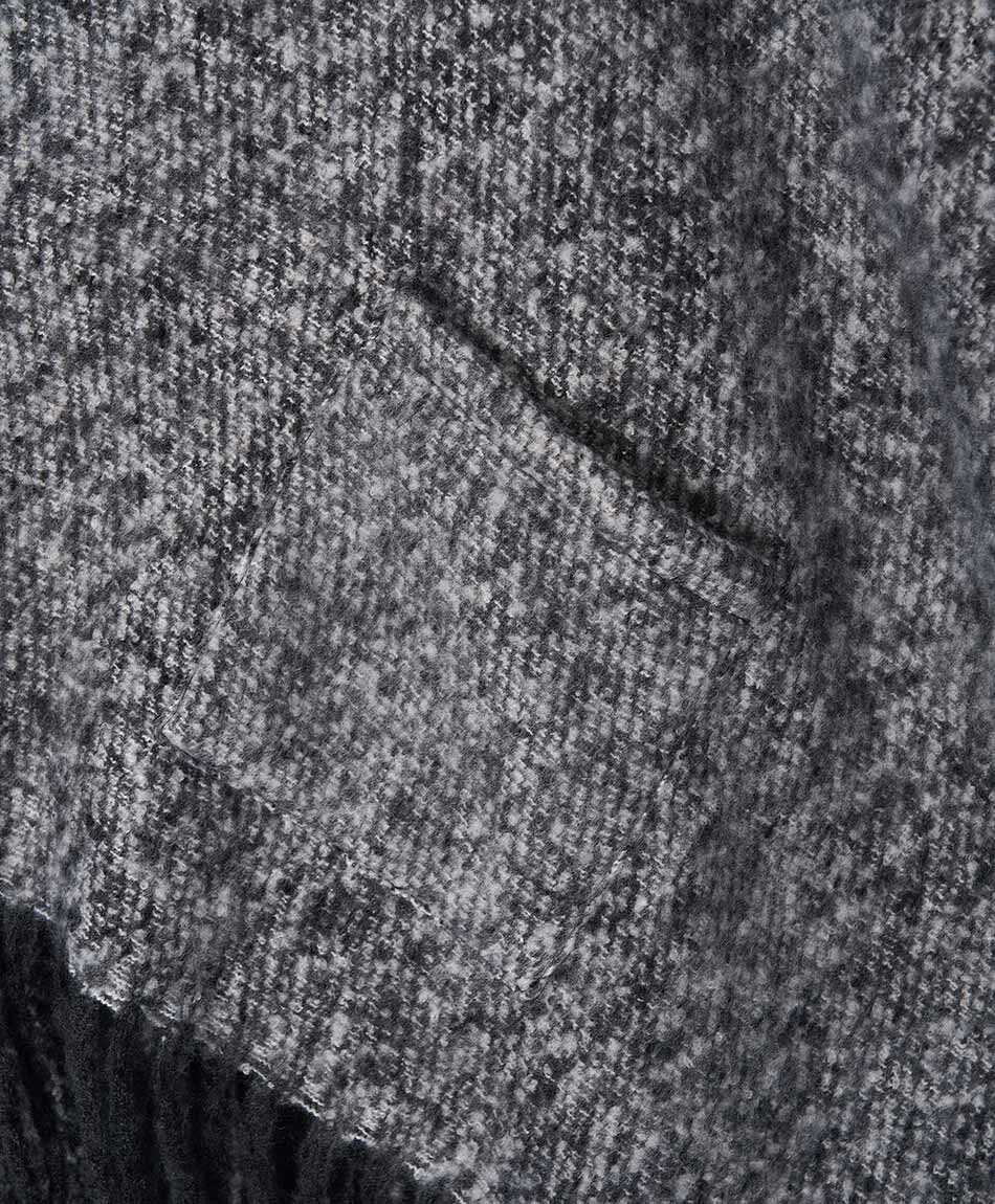 Poncho mujer dise&ntilde;o gris jaspeado