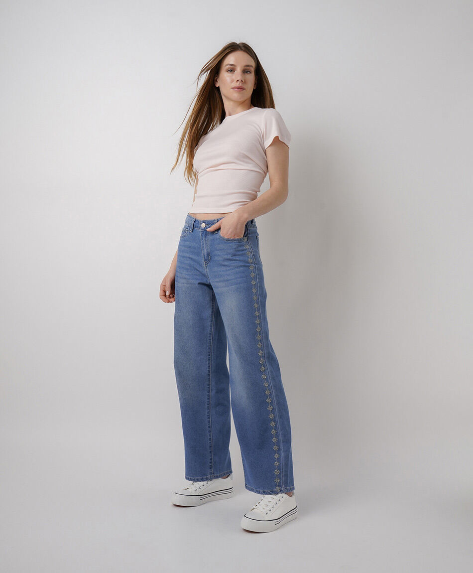 Jeans mujer wide leg