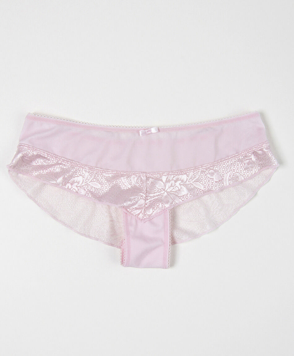 Pantaleta mujer encajes y transparencias