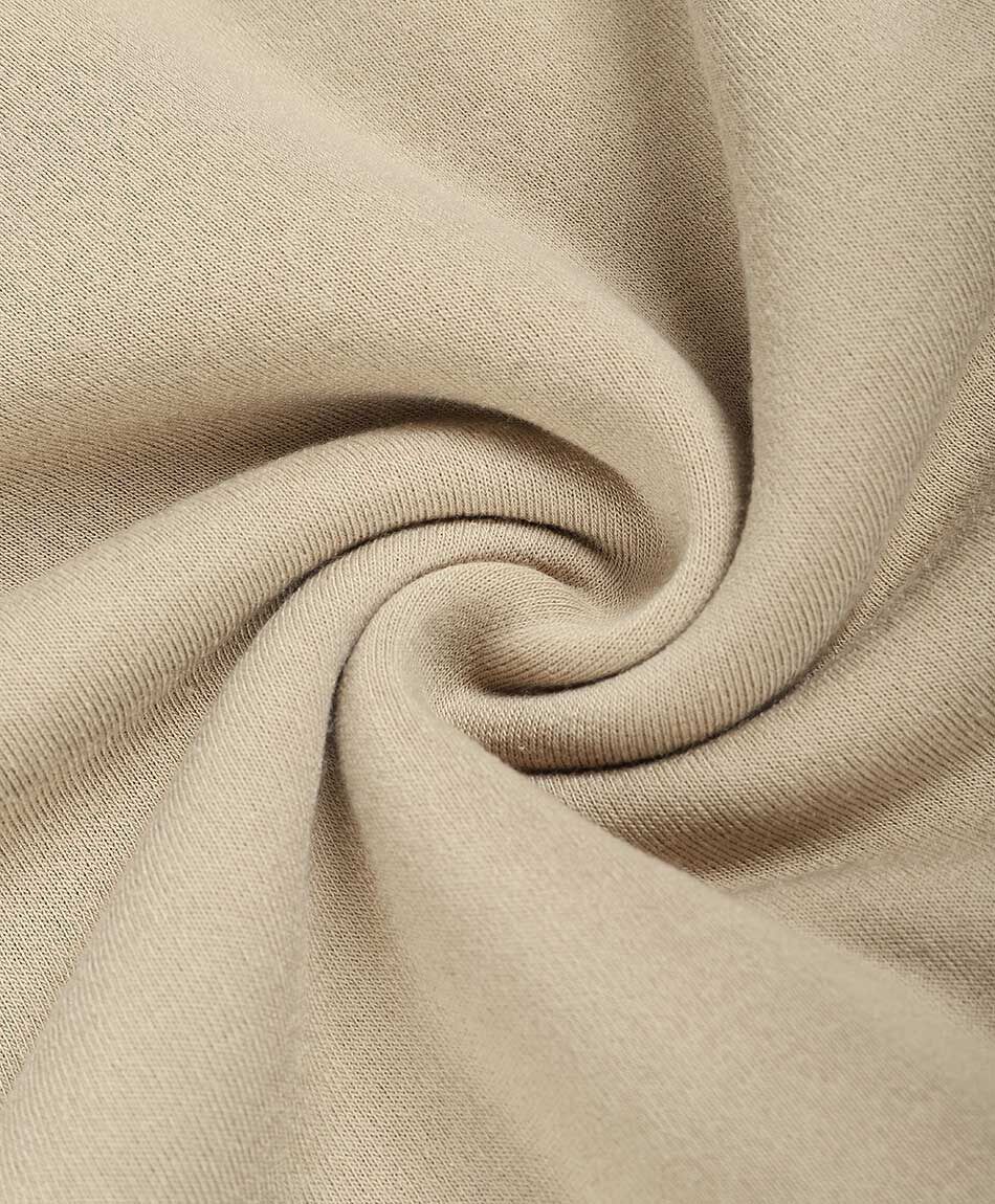 Buzo hombre canguro zip beige