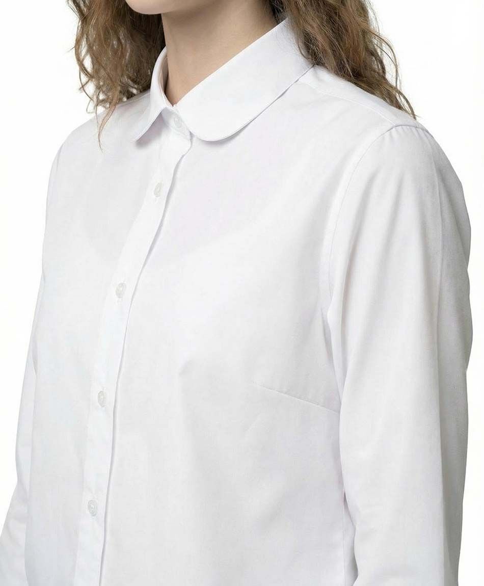 Camisa escolar lisa blanca