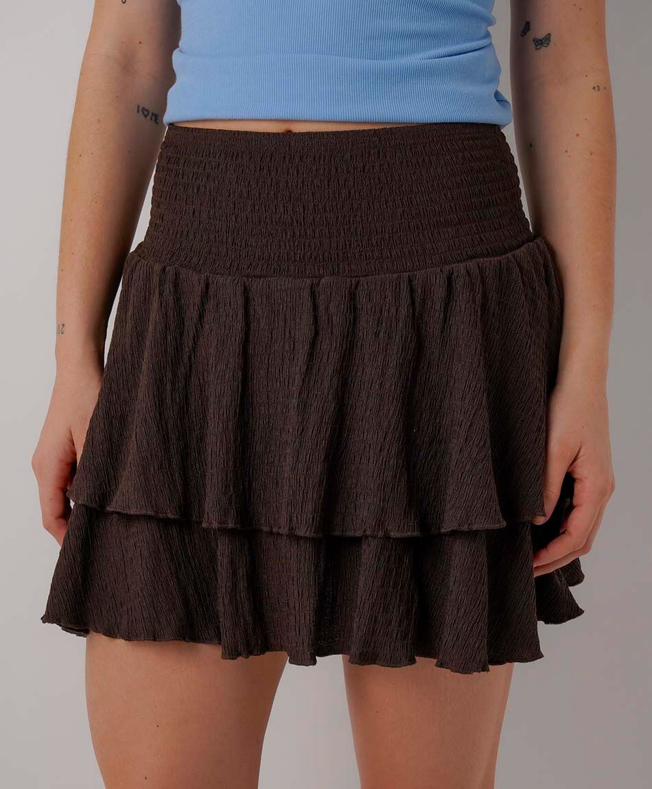 Mini pollera mujer texturas