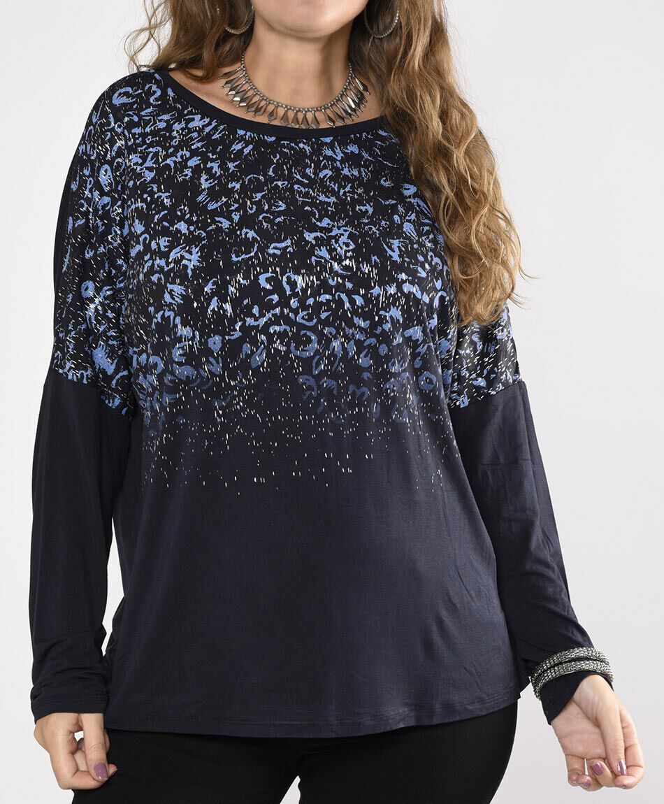 Polera manga larga cuello redondo