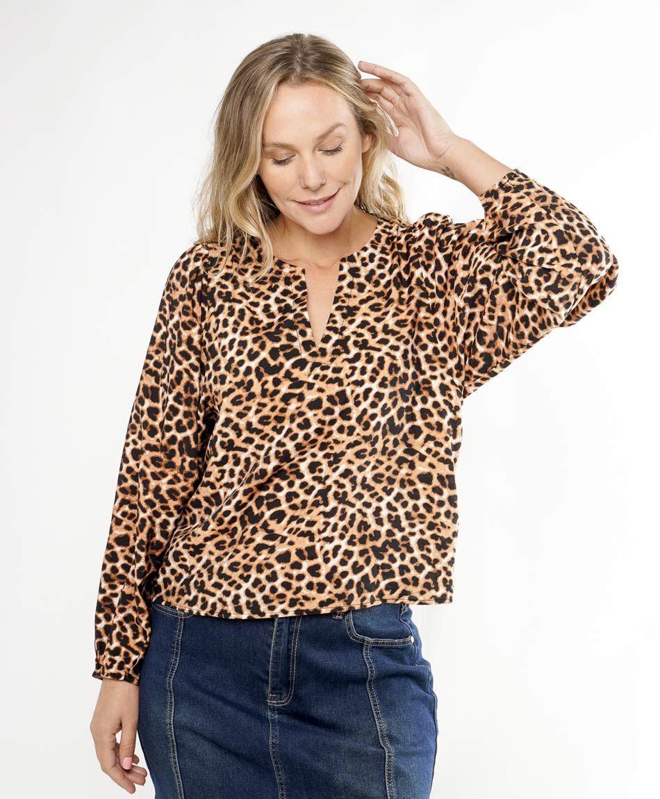 Camisa mujer animal print