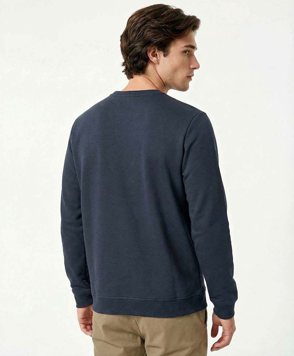 Poler&oacute;n hombre cuello redondo navy