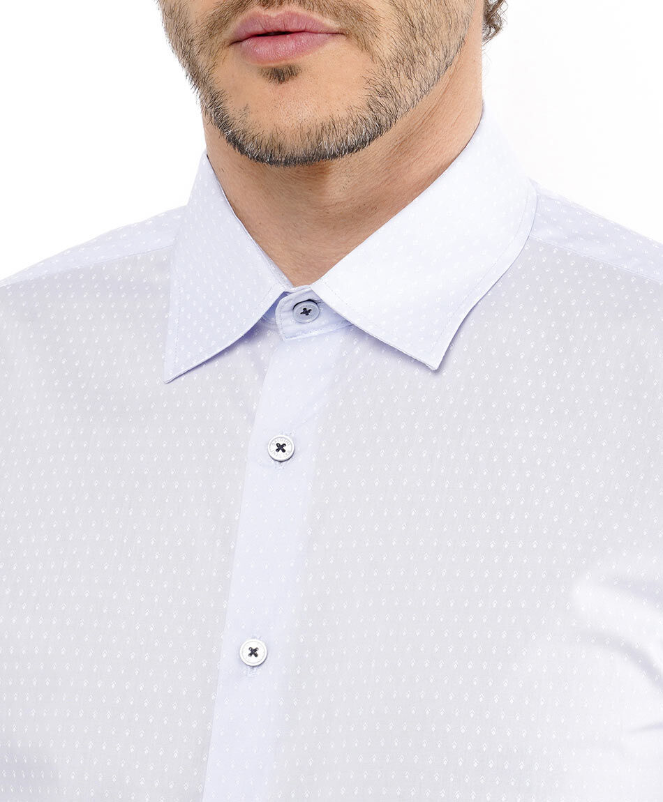 Camisa hombre formal dise&ntilde;o liso