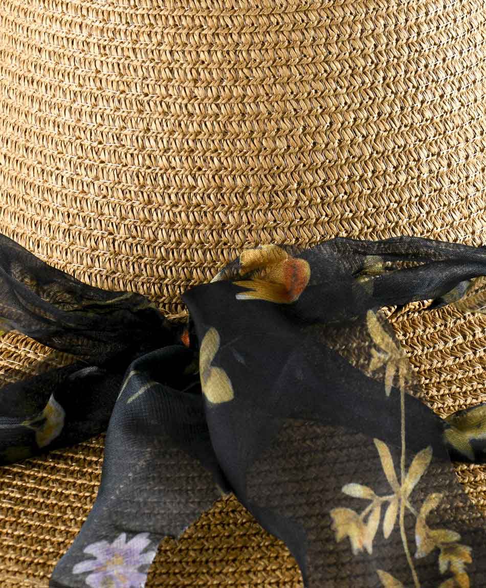 Sombrero mujer cinta cruzada