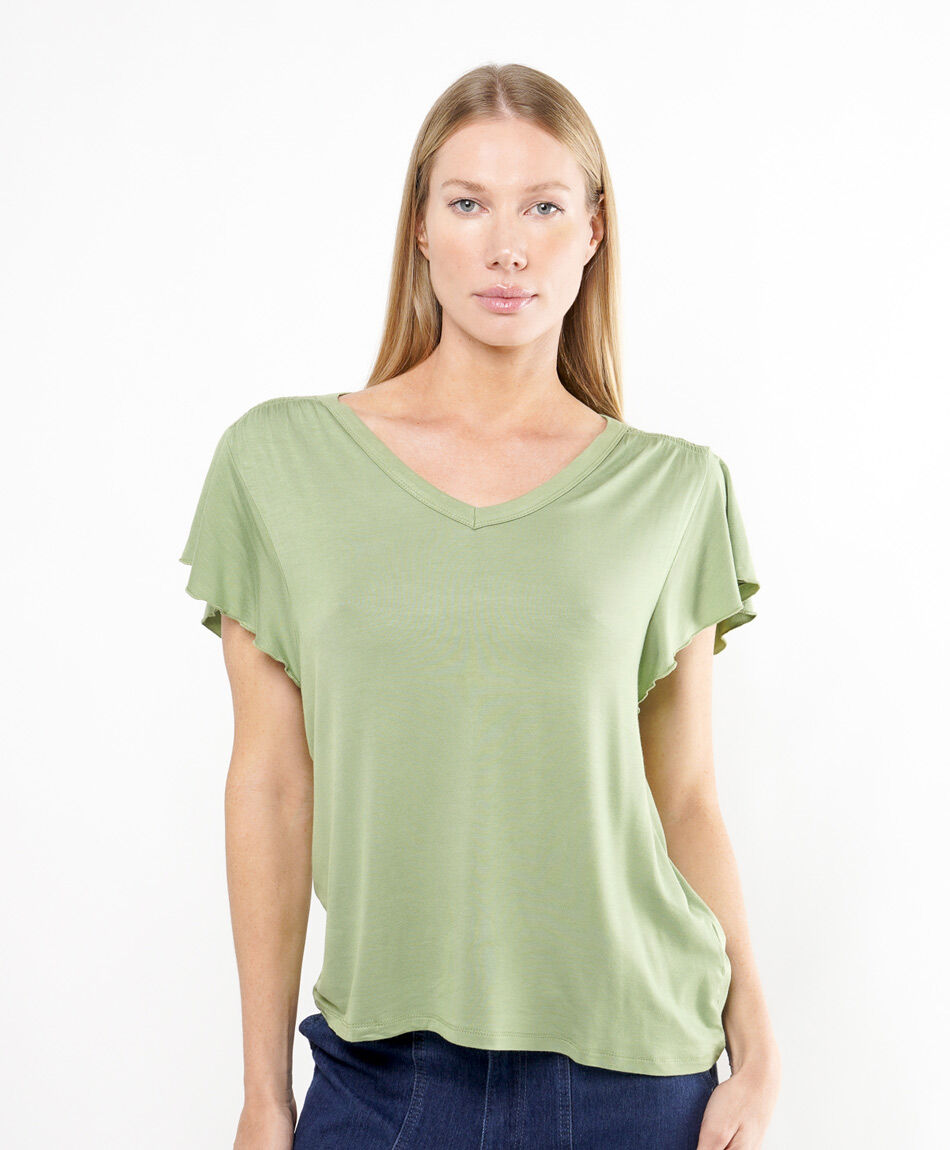 Remera mujer b&aacute;sica vuelos