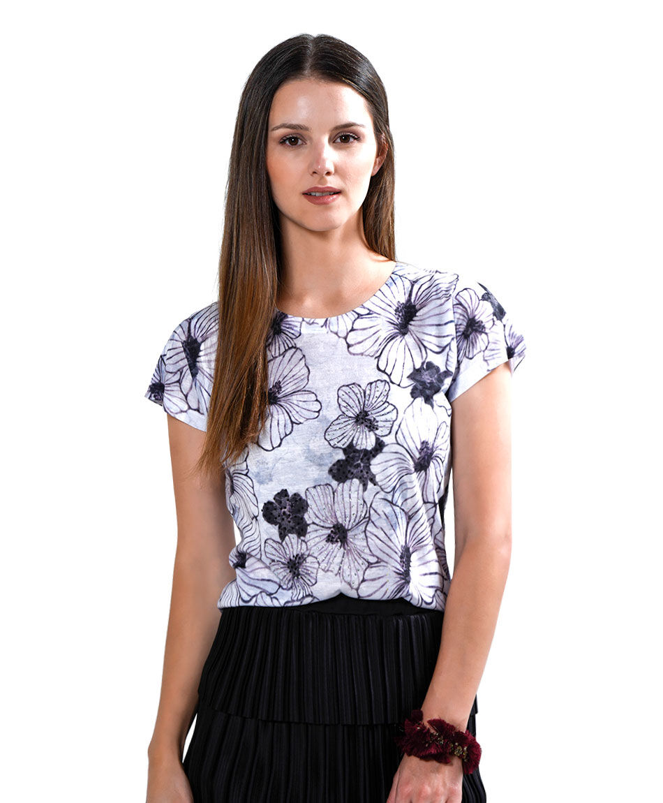 Polera amapola strass