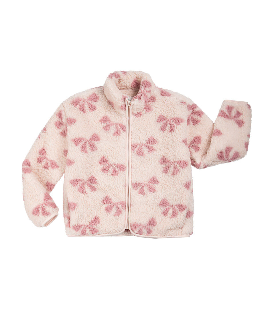 Buzo ni&ntilde;a estampado mo&ntilde;o pink