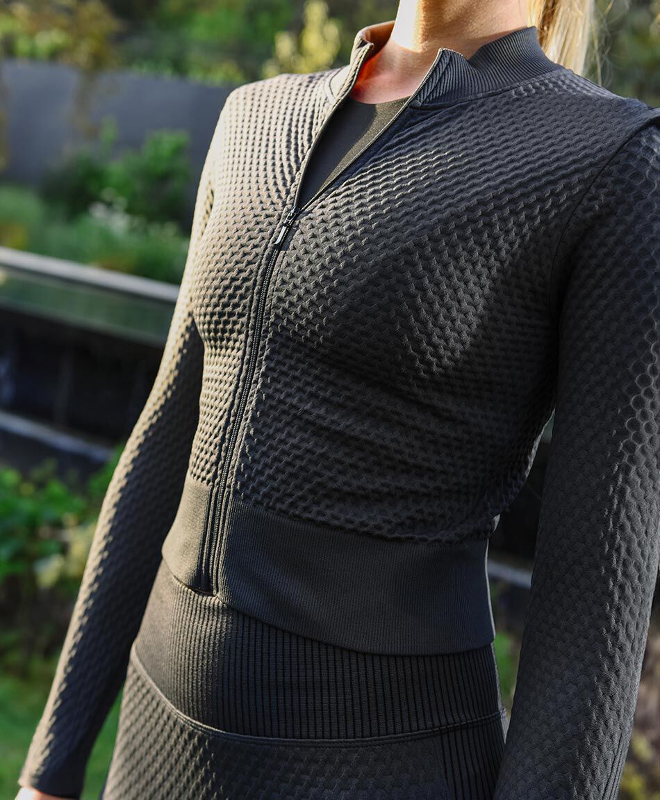 Buzo deportivo mujer seamless crop