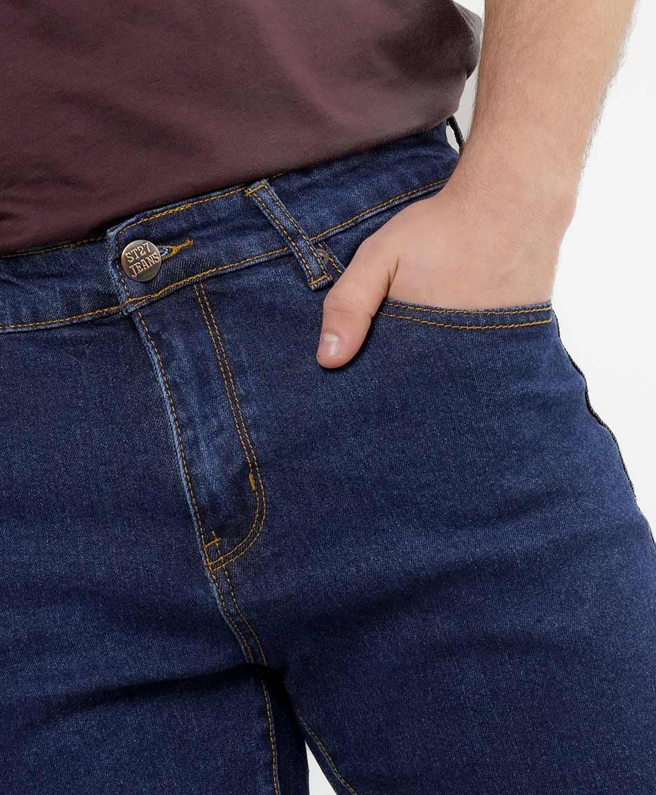 Jeans hombre desgastado slim fit