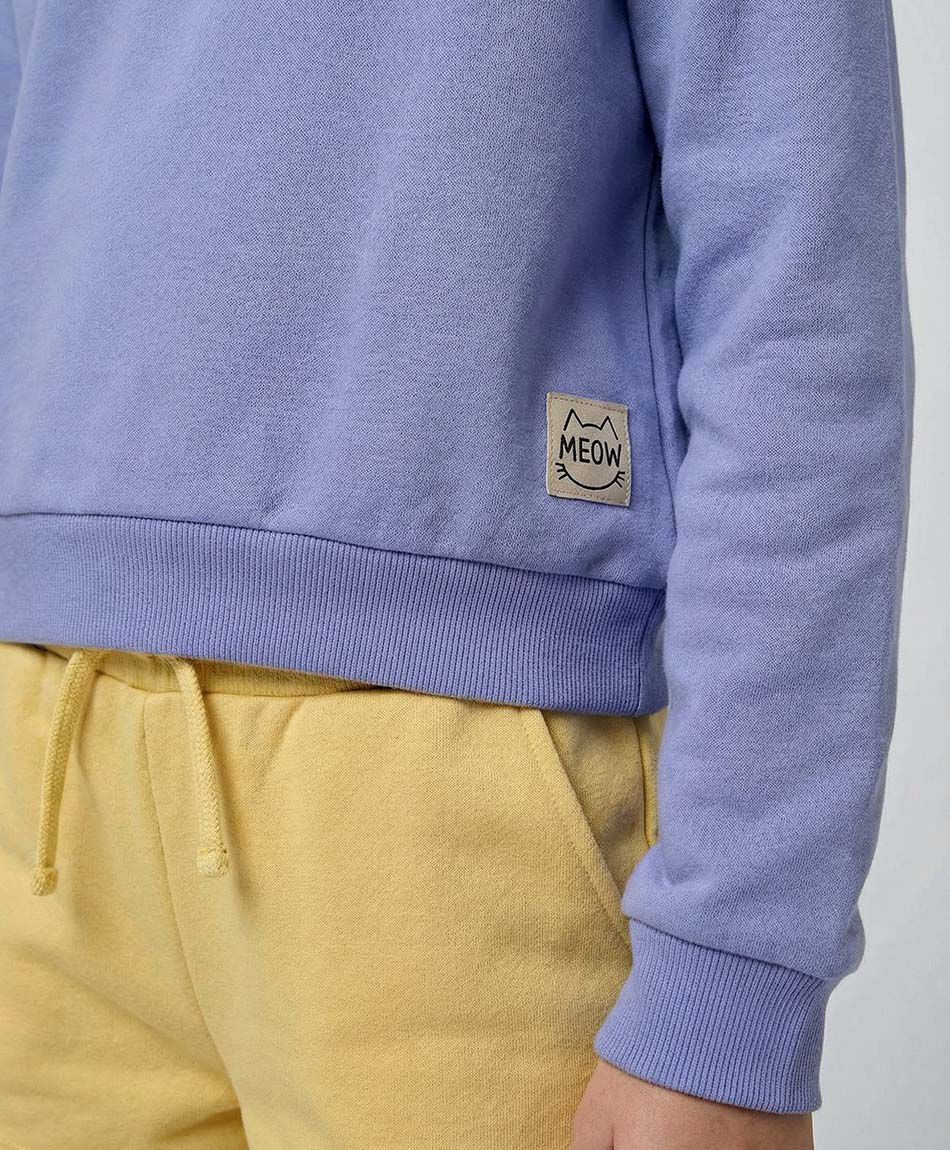 Buzo ni&ntilde;a b&aacute;sico lila