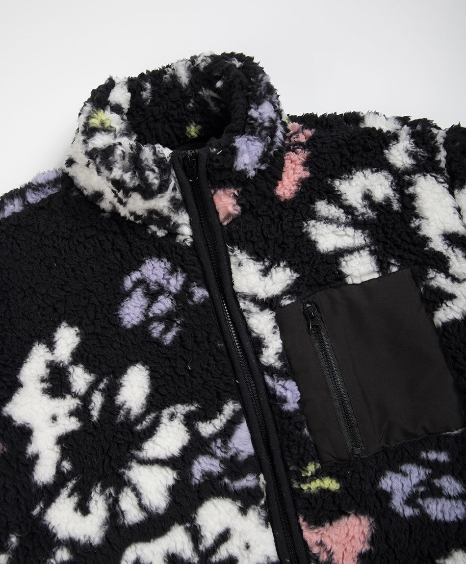 Poler&oacute;n ni&ntilde;a sherpas black