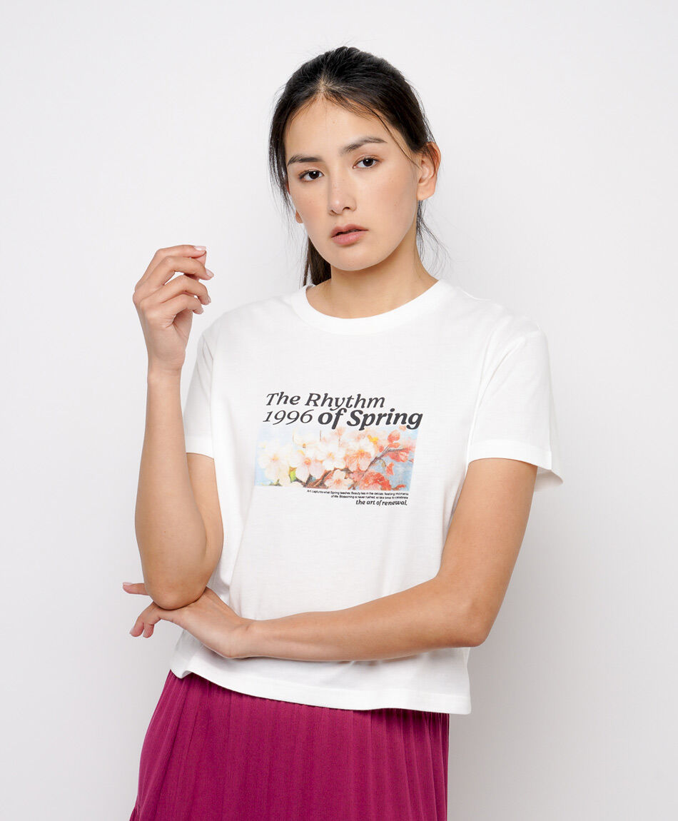 Remera mujer print primavera