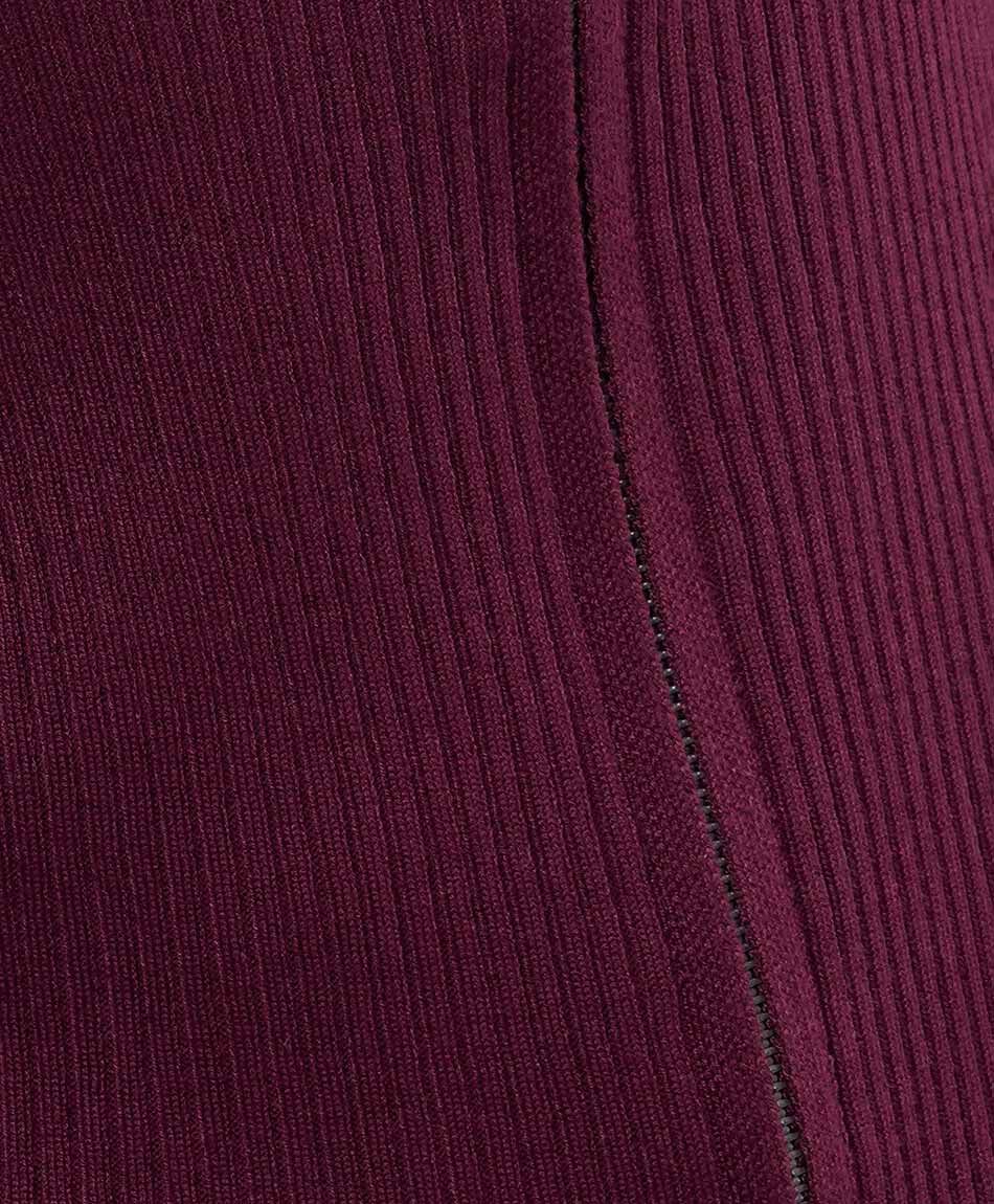 Cardigan mujer con cierre burdeo