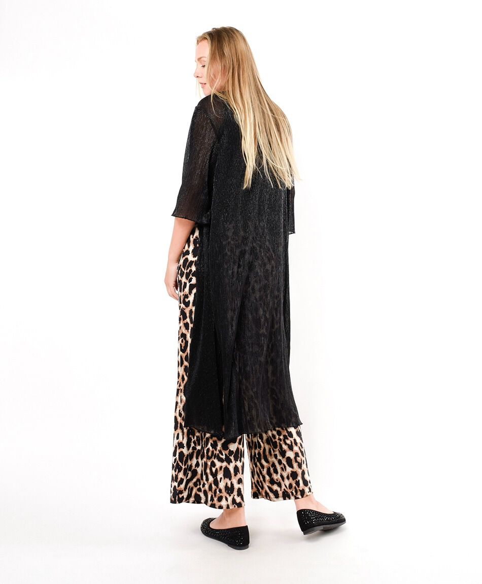 Kimono mujer brillante largo