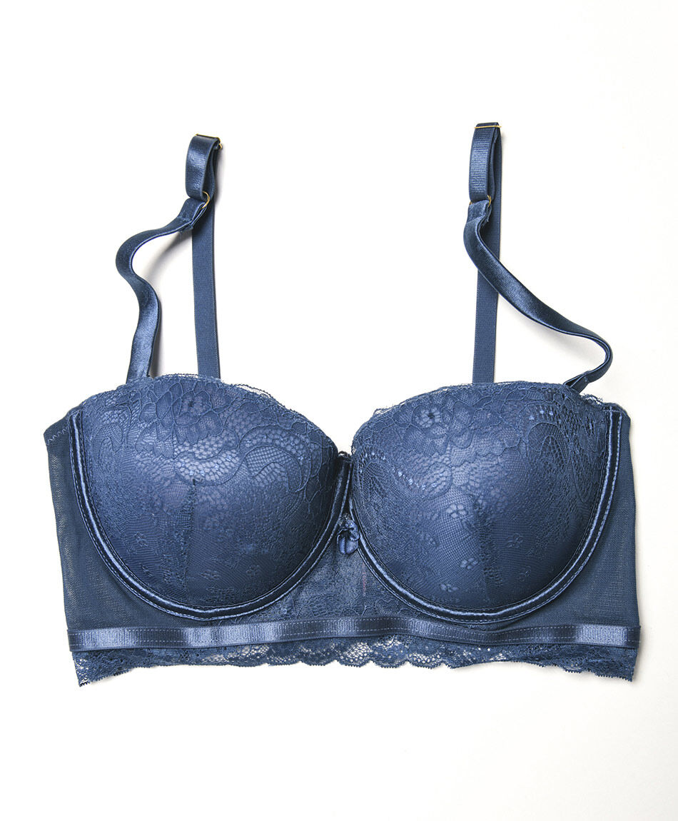 Corpi&ntilde;o mujer encaje mandalas blue