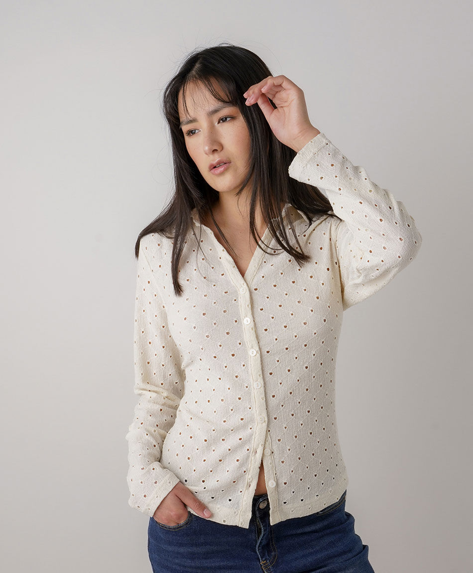 Camisa mujer calada