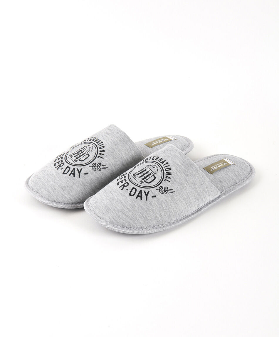 Pantufla hombre print