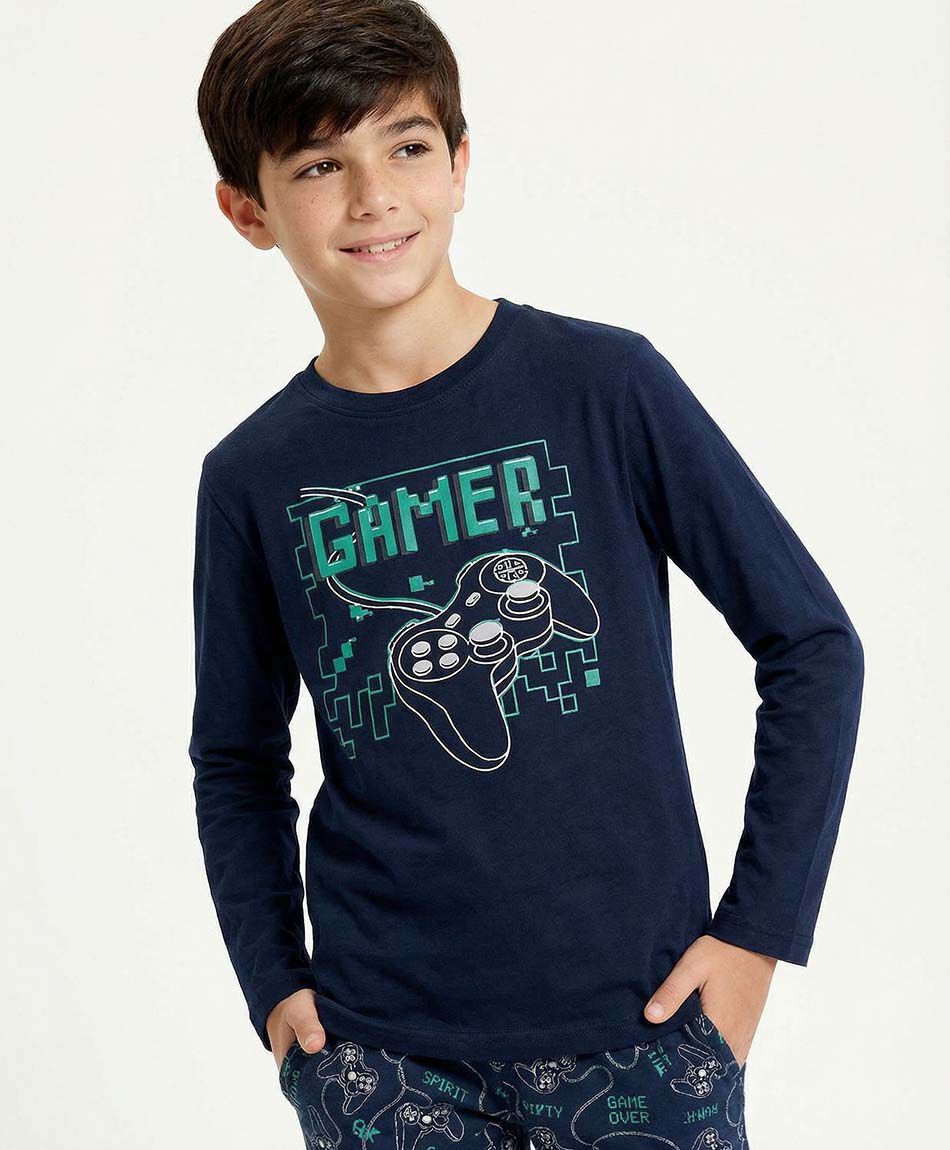 Pijama ni&ntilde;o gamer