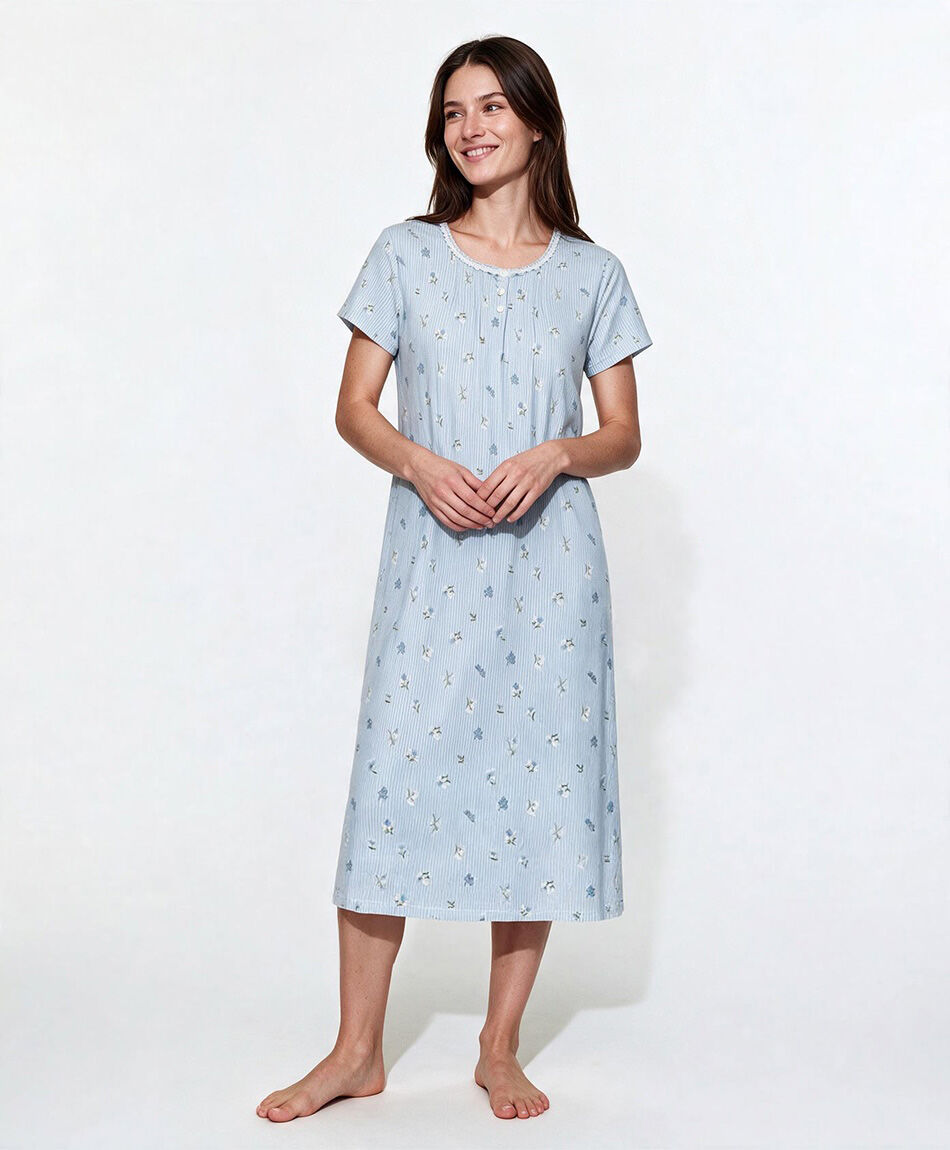 Camison mujer rayas y flores
