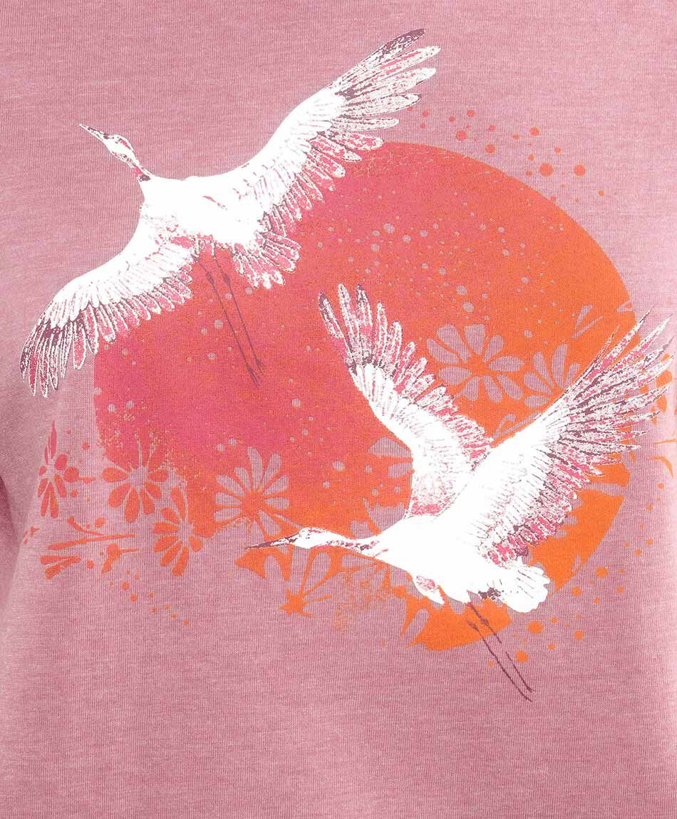 Remera mujer gr&aacute;fica aves