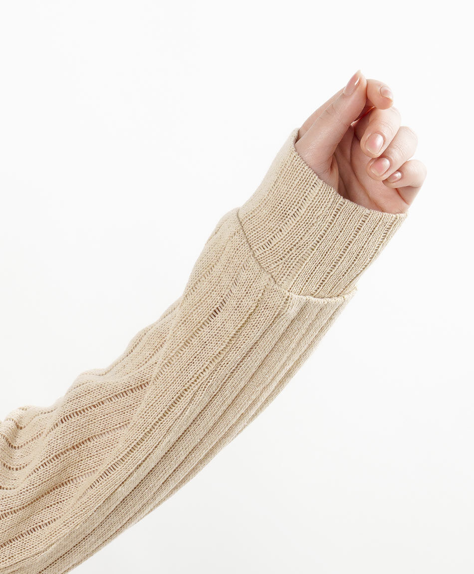 Buzo mujer calado cord&oacute;n