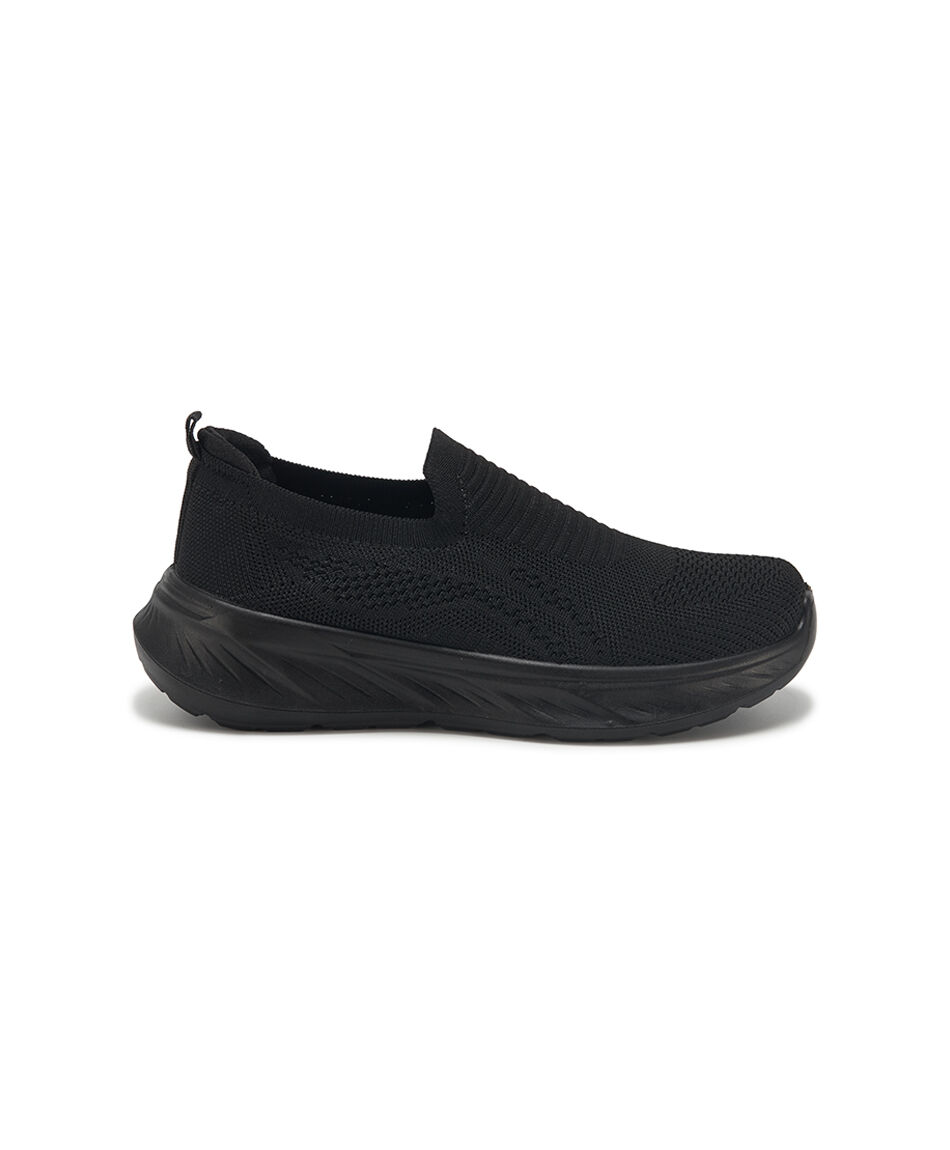 Zapatilla mujer slip on negra