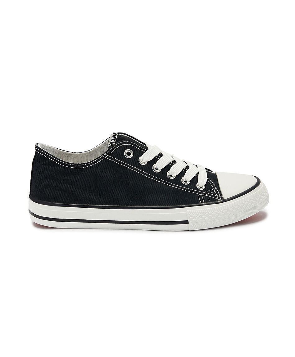 Zapatilla mujer lona ca&ntilde;a baja