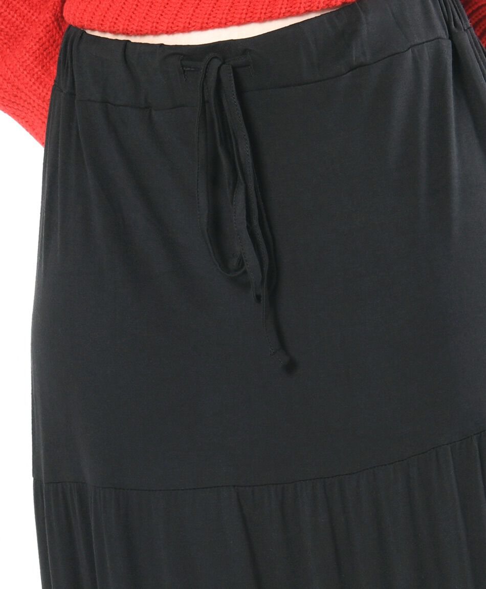 Pollera mujer pisos larga