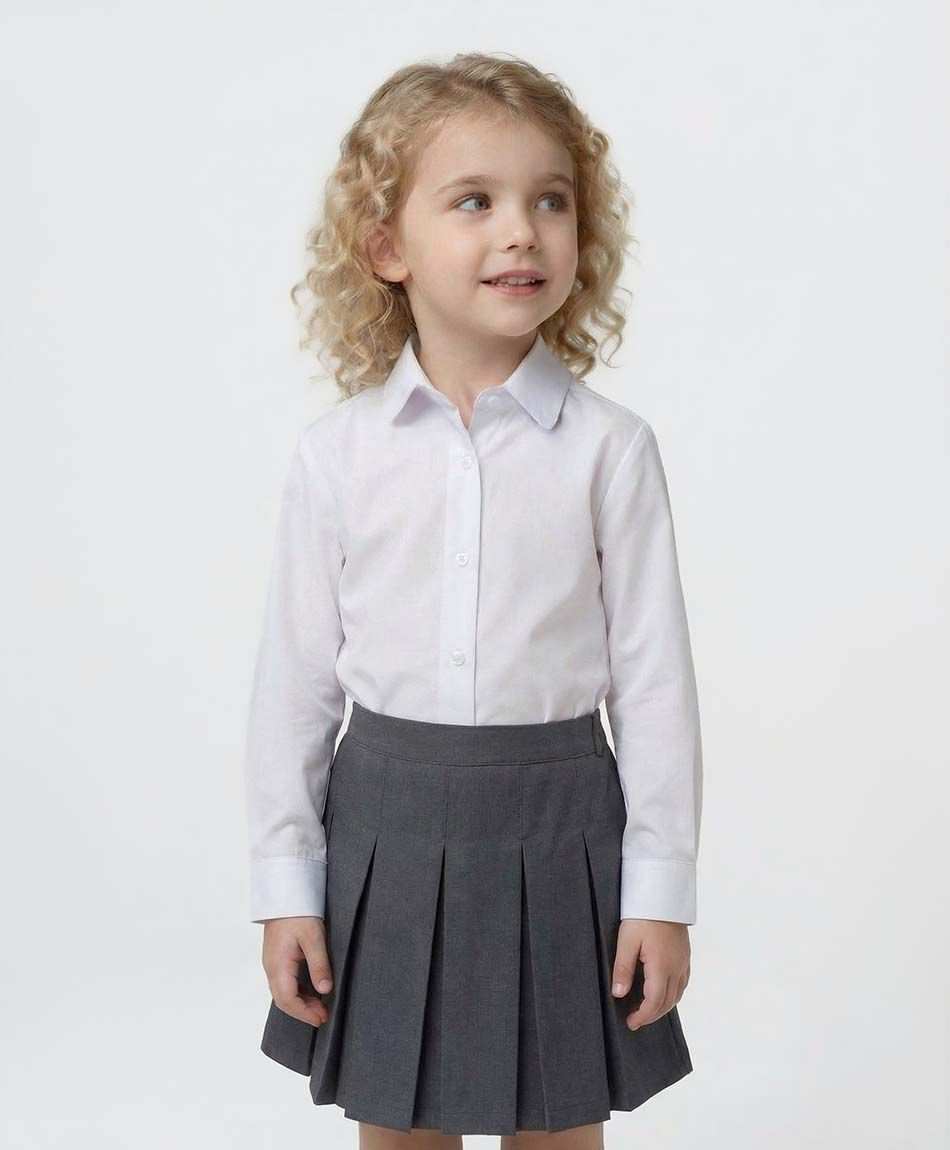 Camisa escolar blanca cl&aacute;sica