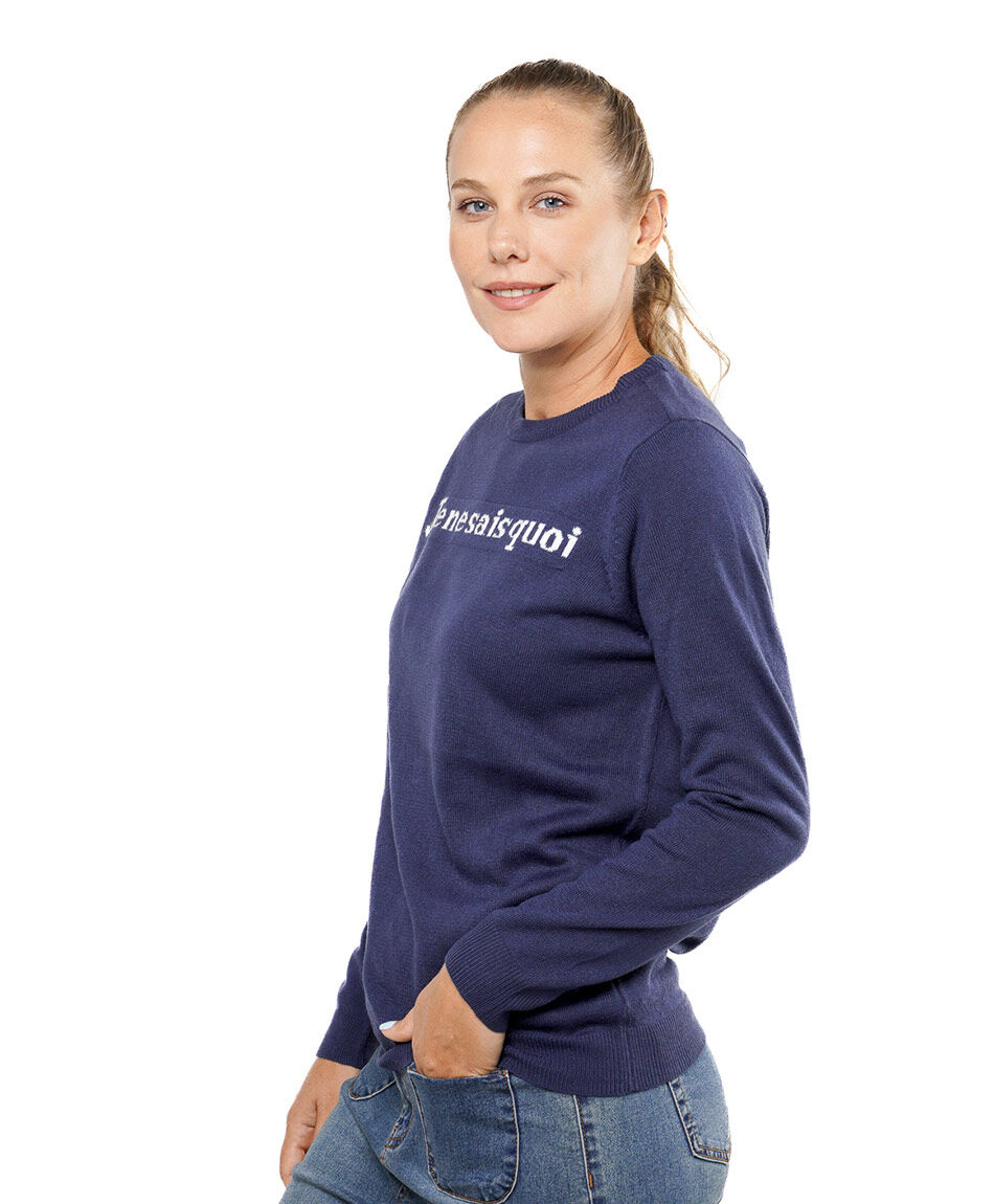 Sweater mujer texto