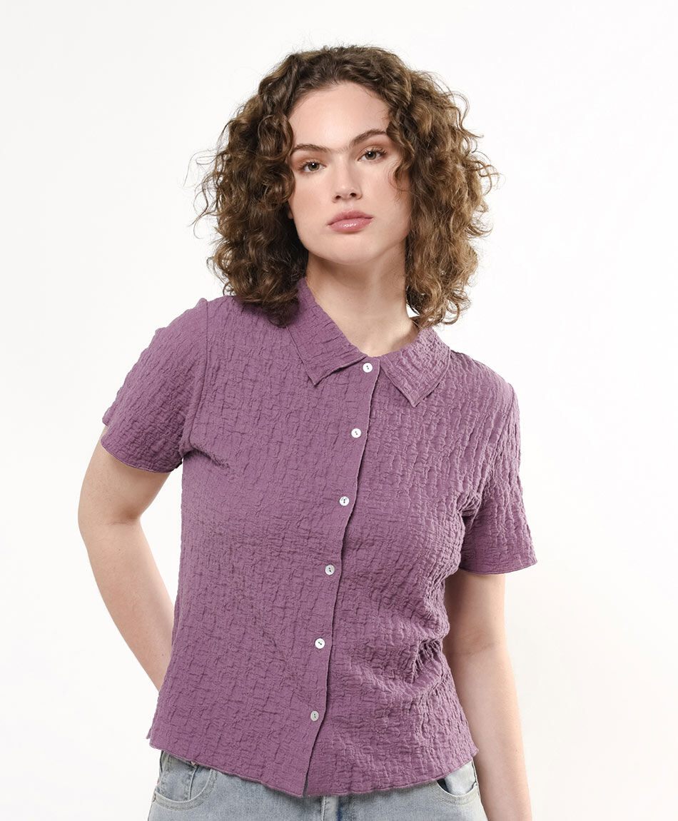 Camisa mujer texturas