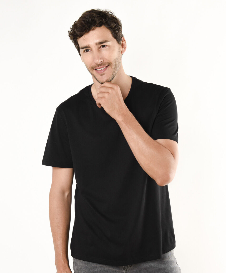 Remera hombre b&aacute;sica lisa