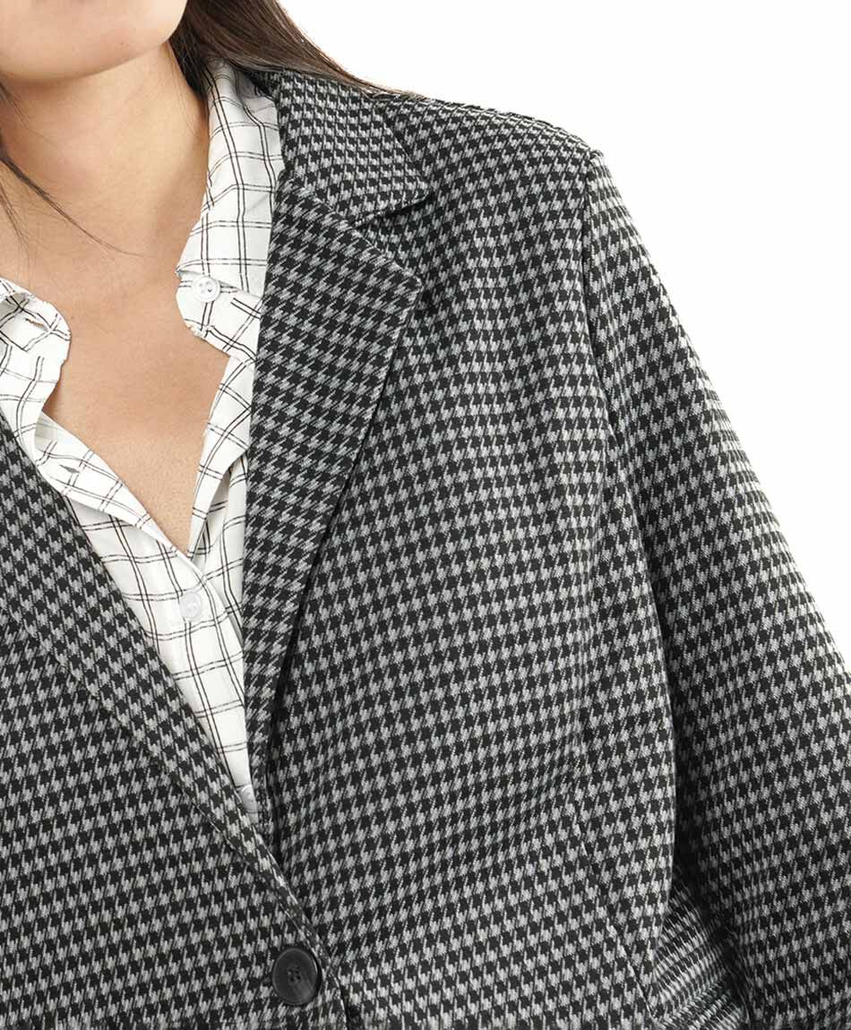 Blazer mujer pied de poule