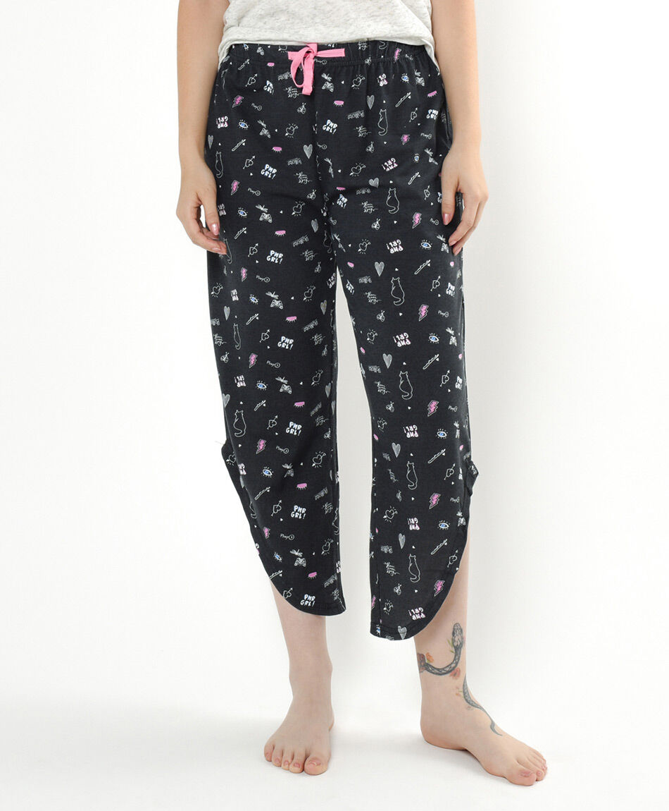Pijama mujer gatito capri