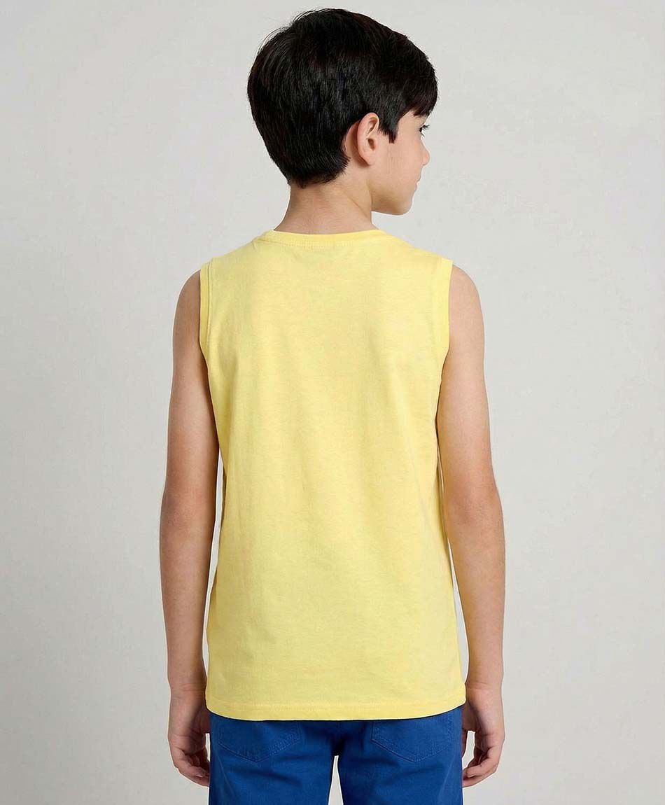 Remera ni&ntilde;o f&uacute;tbol sin mangas