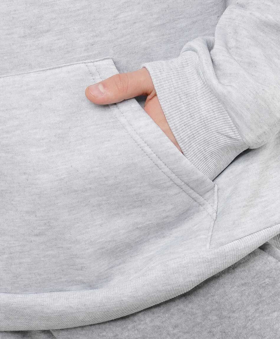 Buzo deportivo hombre liso gris