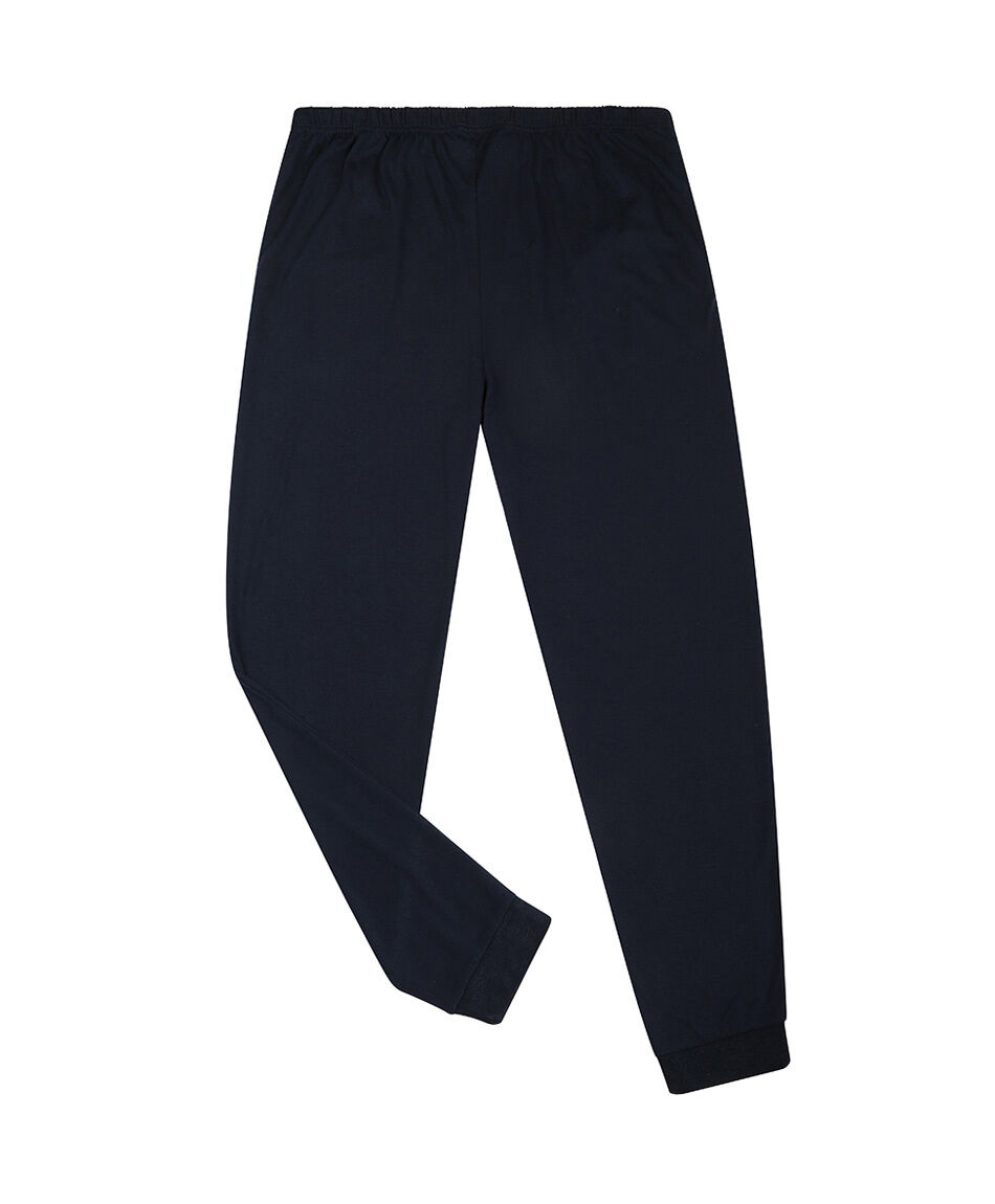 Pijama hombre azul cuadros azulados