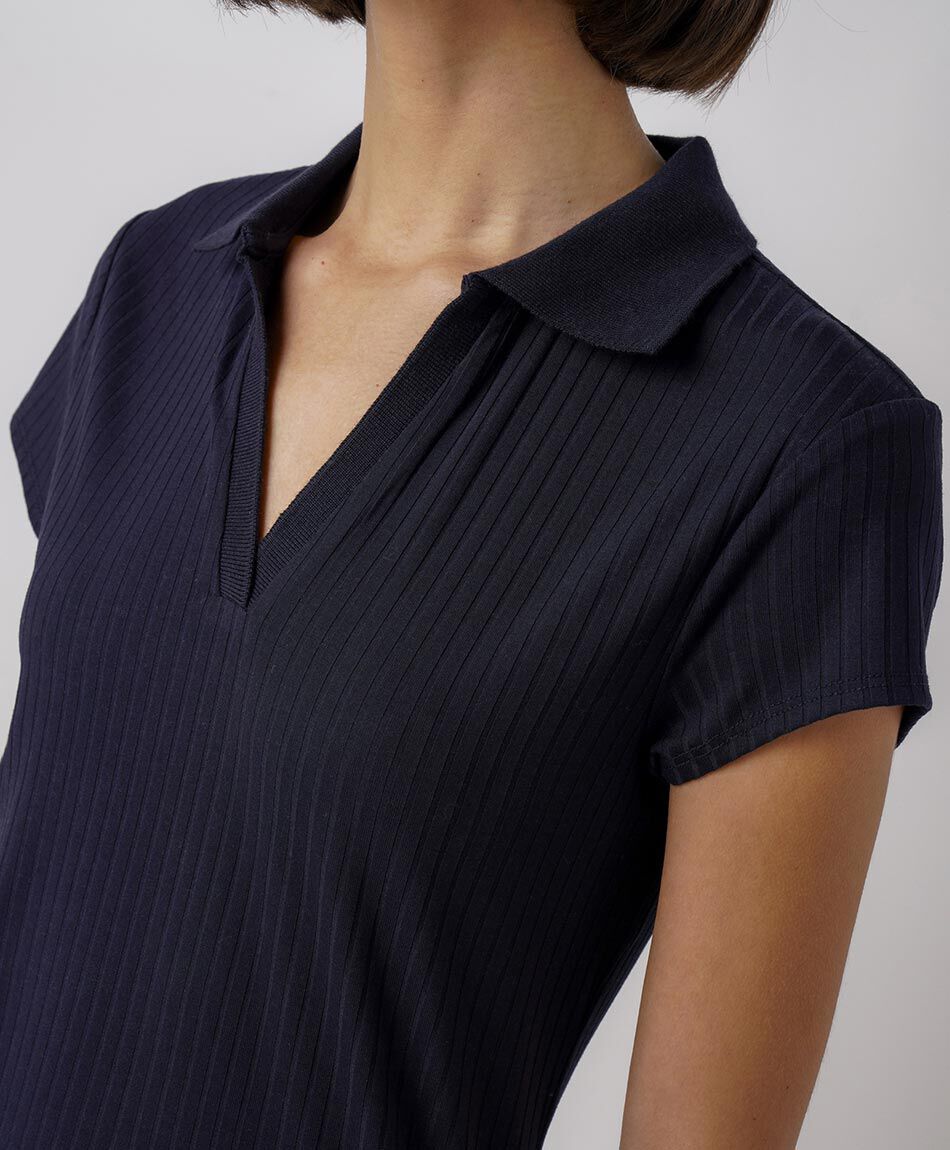 Remera mujer polo canal&eacute; navy