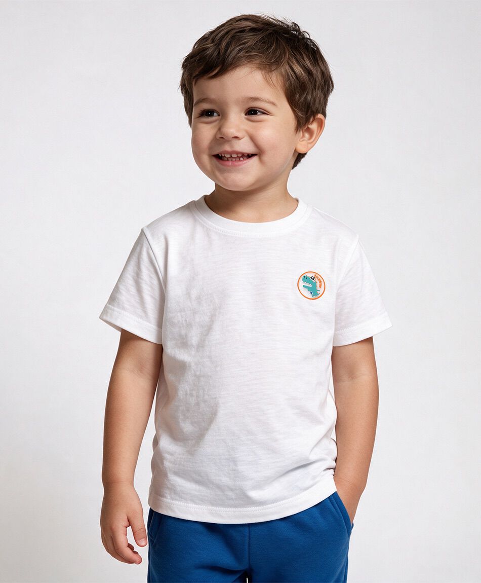 Remera beb&eacute; parche dinosaurio